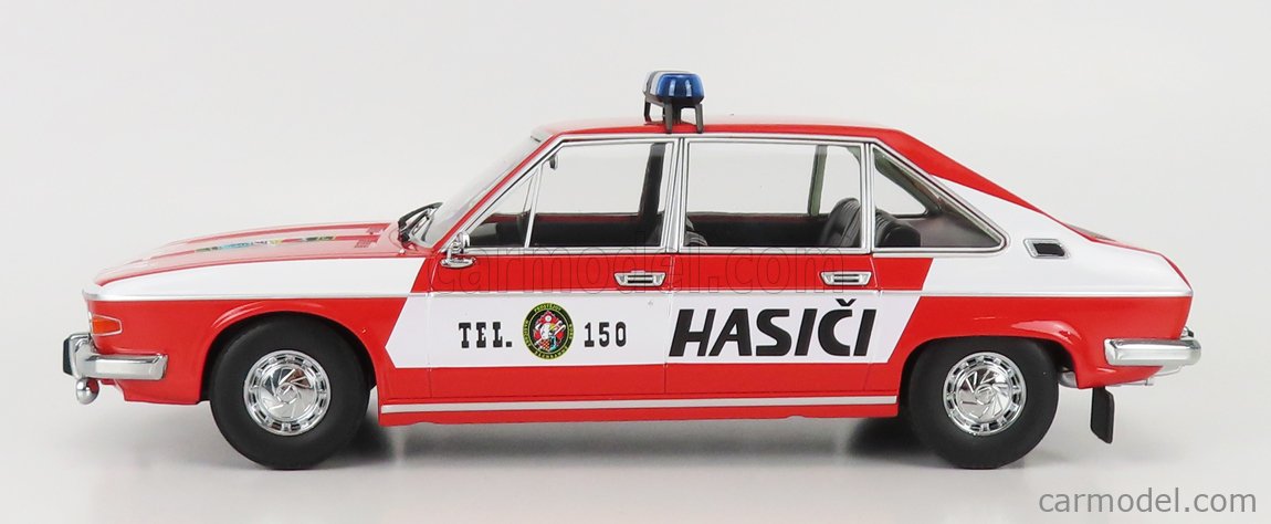 TRIPLE9 T9-1800295 Escala 1/18  TATRA 613 CZECHOSLOVAKIA HASICI FIRE ENGINE 1979 RED WHITE