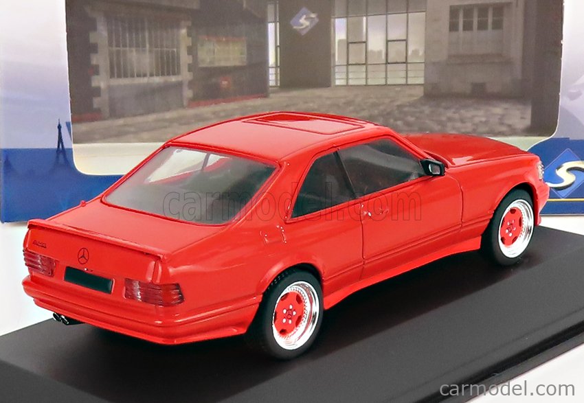 1:43 Mercedes-Benz 560 Sec AMG Wide Body Signal Red 1990