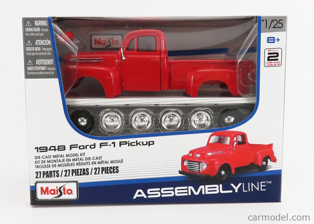 MAISTO 39935R-KIT Масштаб 1/24  FORD USA PICK-UP 1948 RED