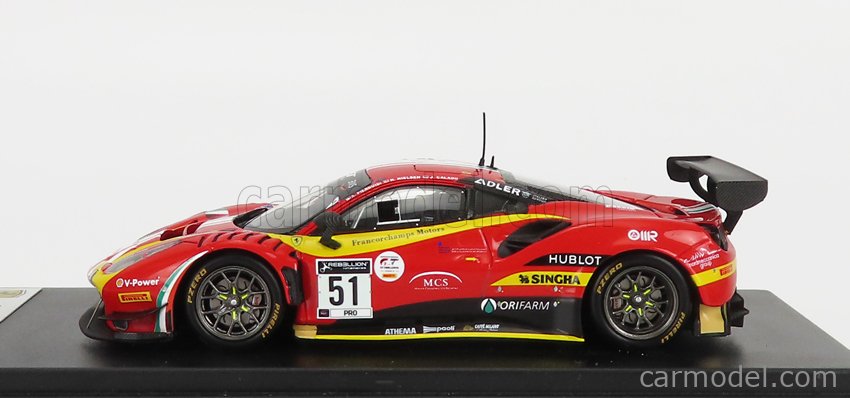 LOOKSMART LSRC083 Scale 1/43 | FERRARI 488 GT3 3.9L TURBO V8 TEAM AF ...