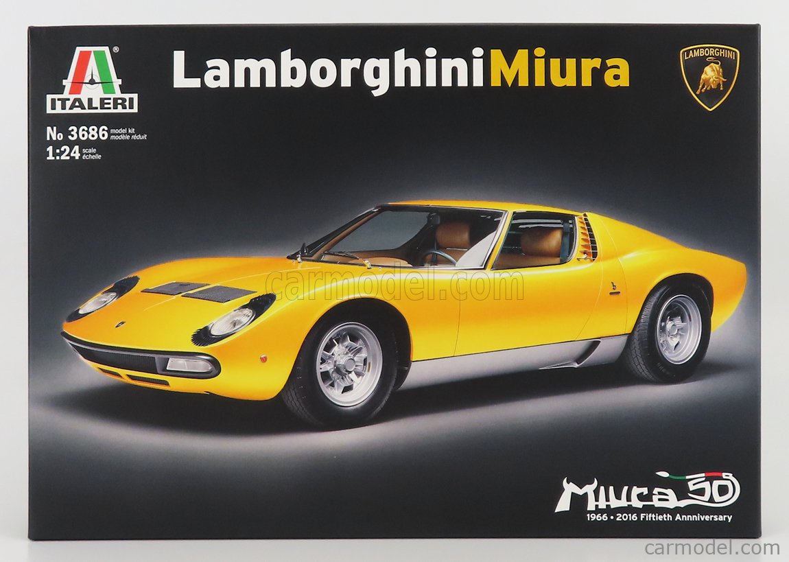 1:24 Italeri Lamborghini Miura Kit IT3686 Model