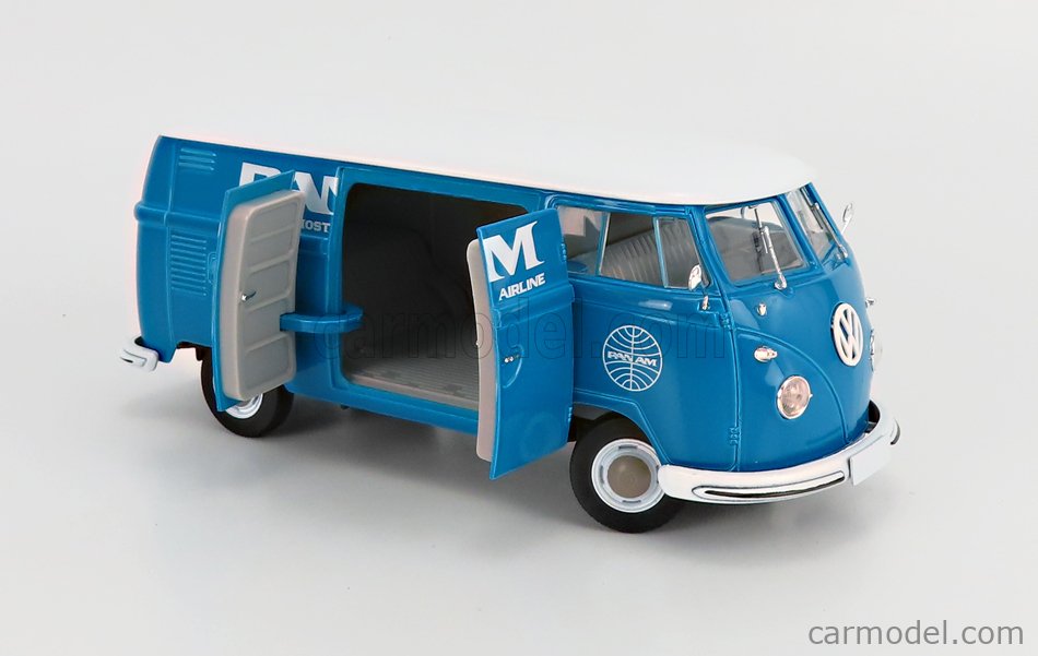 M2-MACHINES 40300-90B Masstab: 1/24  VOLKSWAGEN T1 VAN PAN-AM 1960 BLUE WHITE