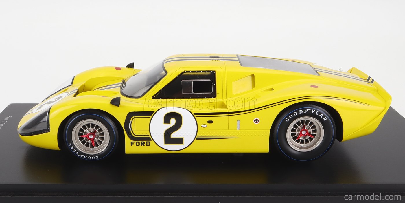 FORD USA - GT40 MKIV 7.0L V8 TEAM SHELBY AMERICAN INC. N 2 24h LE MANS 1967  B.McLAREN - M.DONOHUE - CON VETRINA - WITH SHOWCASE - SPECIAL BOX