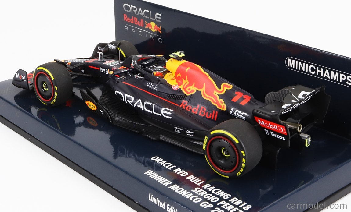 ミニチャンプス 1/43 レッドブル F1 RB18#11 セルジオ・ペレス モナコ