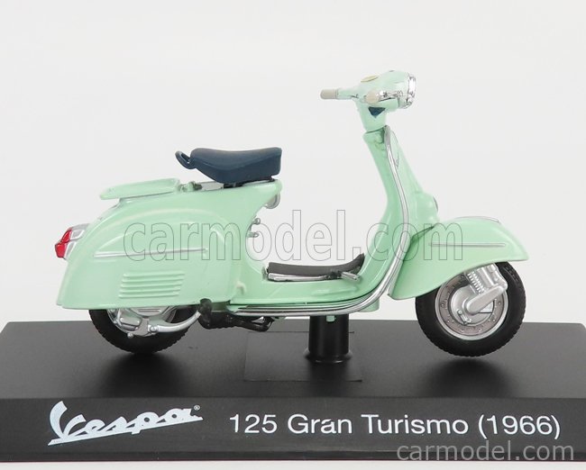 Maquette Maisto Vespa 125 Gran Turismo 1966 Vert Pâle - Échelle 1/18 - Métal Et Plastique - Neuf