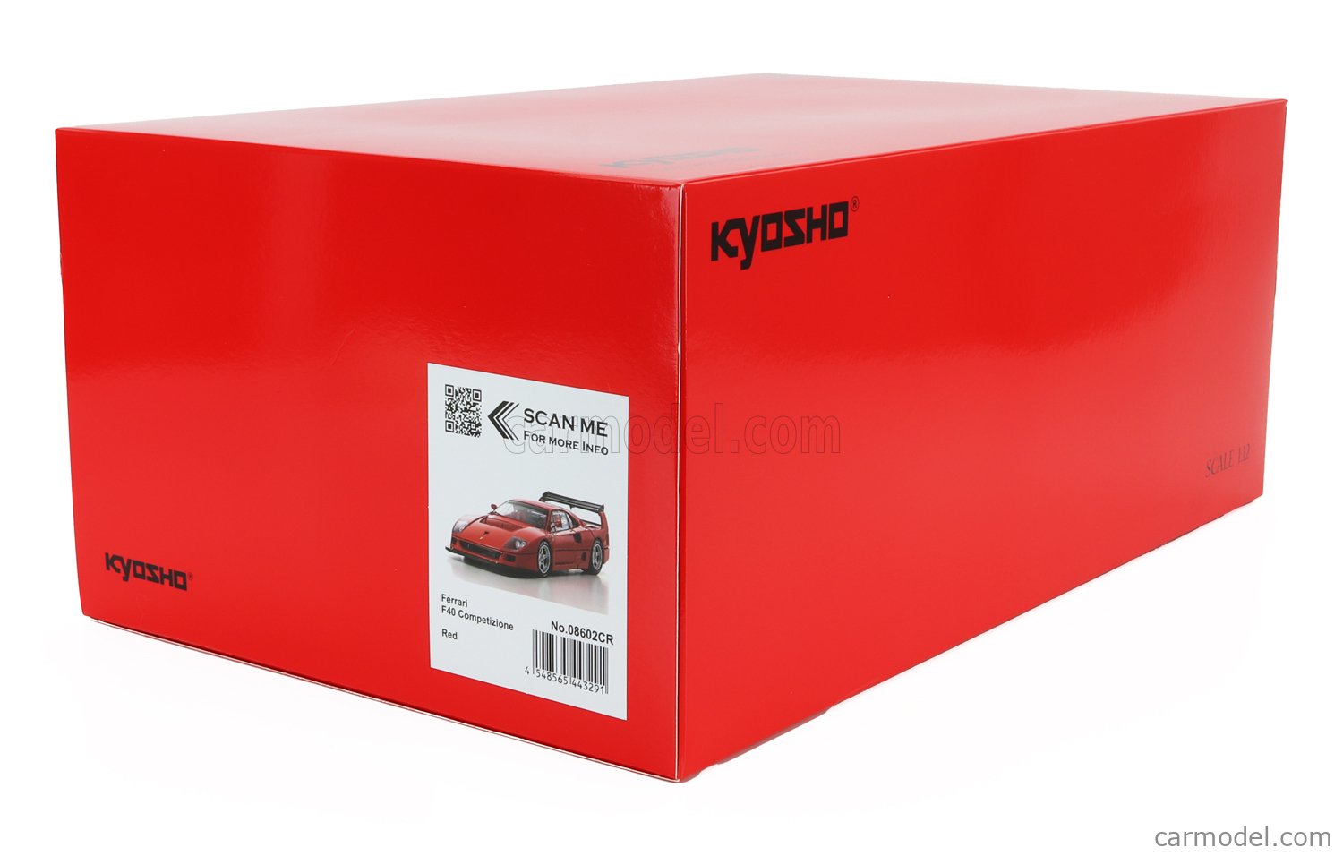 KYOSHO 08602CR Scale 1/12 | FERRARI F40 COMPETIZIONE 1989 RED