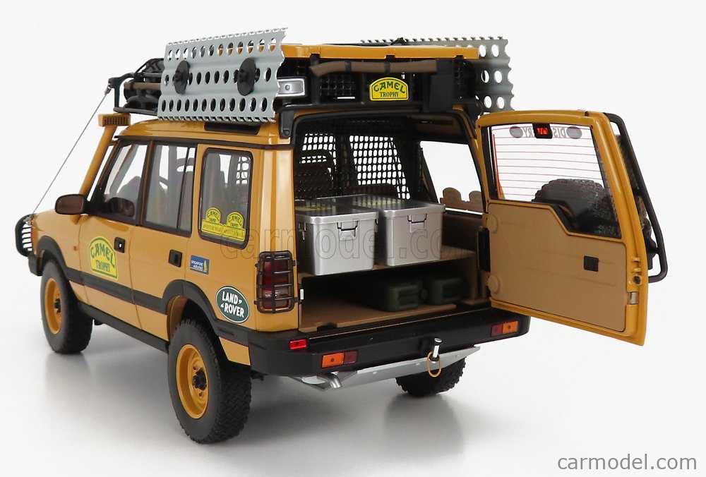 ALMOST-REAL ALM810410 Scale 1/18 | LAND ROVER LAND DISCOVERY MKI N 0 RALLY  CAMEL TROPHY KALIMANTAN 1996 YELLOW