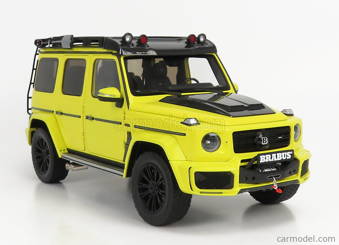 ALMOST-REAL ALM860513 Escala 1/18  MERCEDES BENZ G-CLASS G63 BRABUS AMG (W463) V8 BITURBO WITH ADVENTURE PACKAGE 2020 ELECTRIC BEAM YELLOW