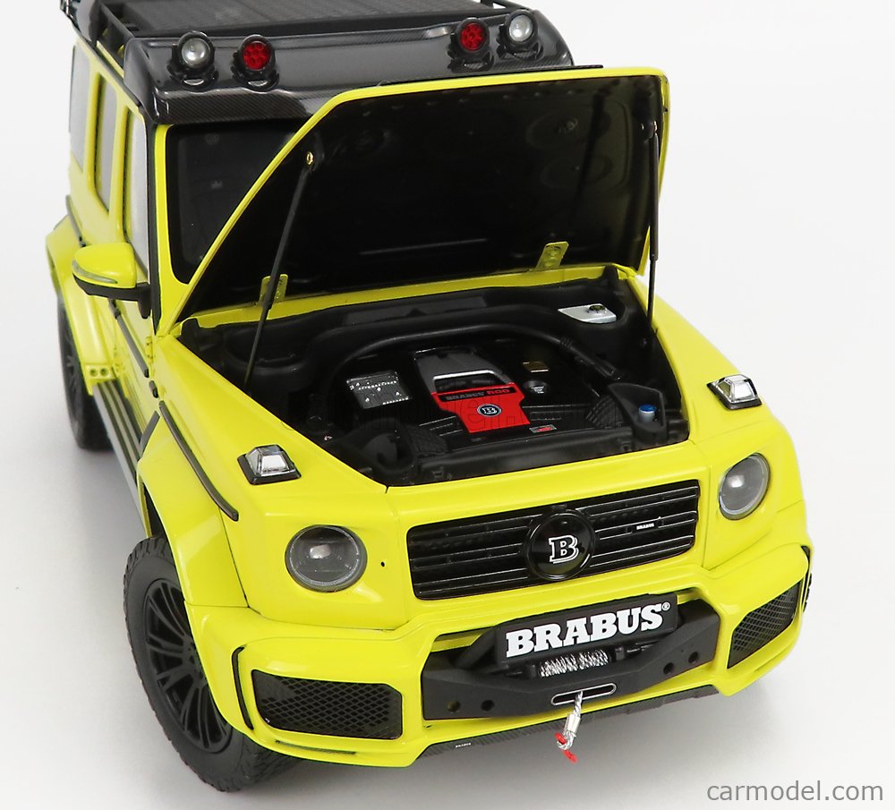 ALMOST-REAL ALM860513 Scala 1/18  MERCEDES BENZ G-CLASS G63 BRABUS AMG (W463) V8 BITURBO WITH ADVENTURE PACKAGE 2020 ELECTRIC BEAM YELLOW