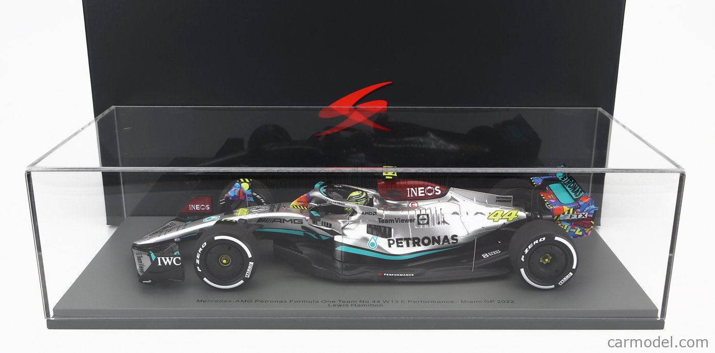 Mercedes AMG F1 W13E Miami 2022 Hamilton Spark 1/43 – Les Miniatures