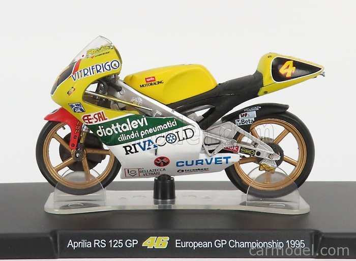 APRILIA RS 125 GP 1/18 VALENTINO ROSSI EUROPEAN GP 1995 