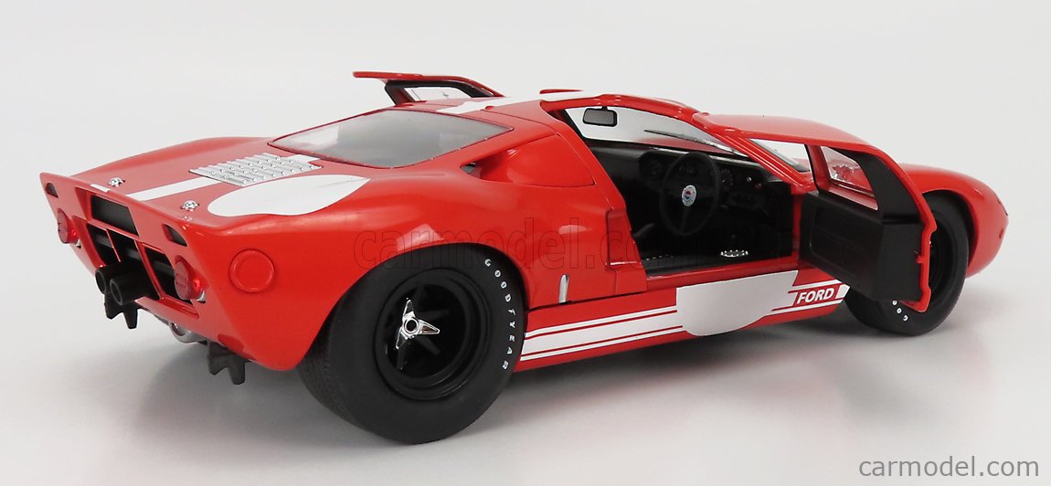 SOLIDO 1803005 Scala 1/18  FORD USA GT40 MK1 RACING 1968 RED WHITE