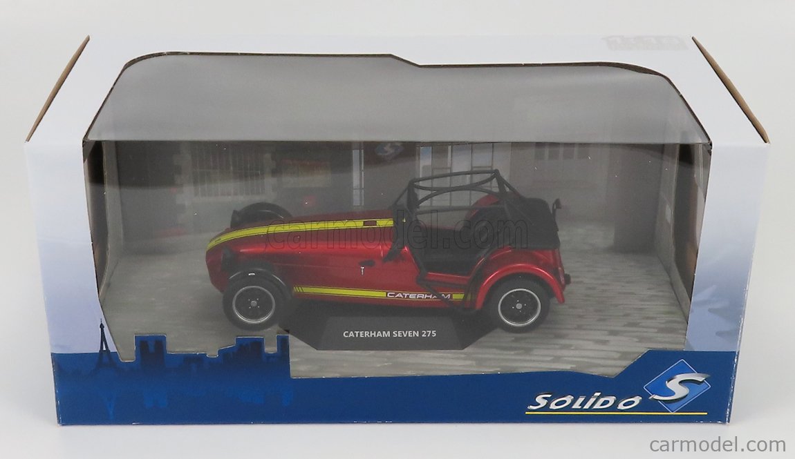 Miniature Caterham Seven 275 – Solido 1/18, Zamac, Voiture De Sport, Neuve