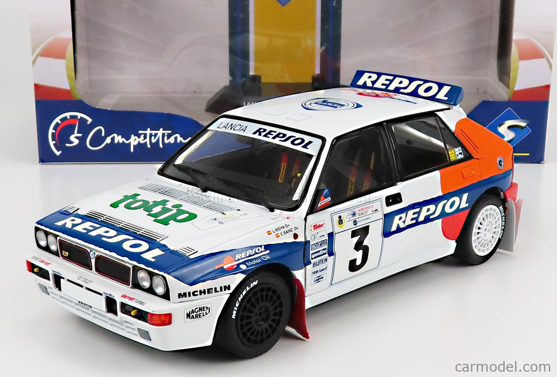 人気商品ランキング solido 18 Lancia Delta HF Integrale #3 Rally Acropolis 1993  Repsol Sainz Moya ランチア デルタ