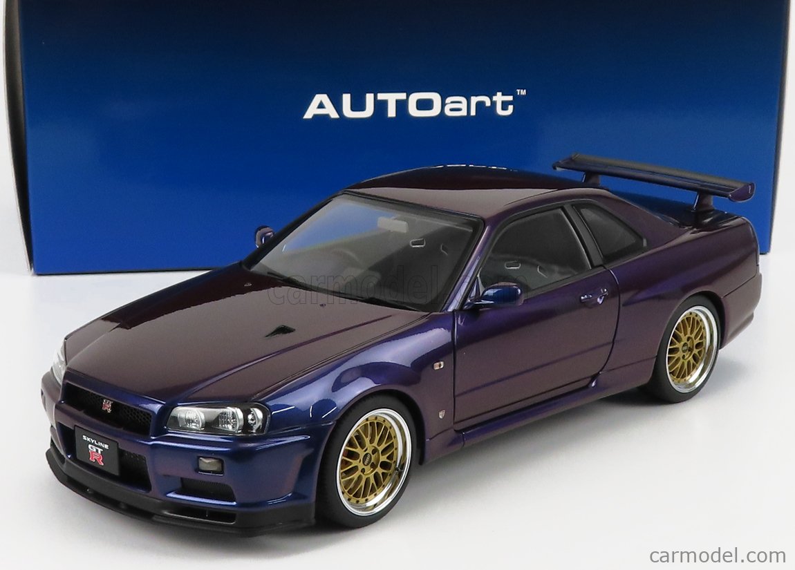 オートアート 1/18 日産 スカイライン GT-R R34 V-SPEC Ⅱ - おもちゃ