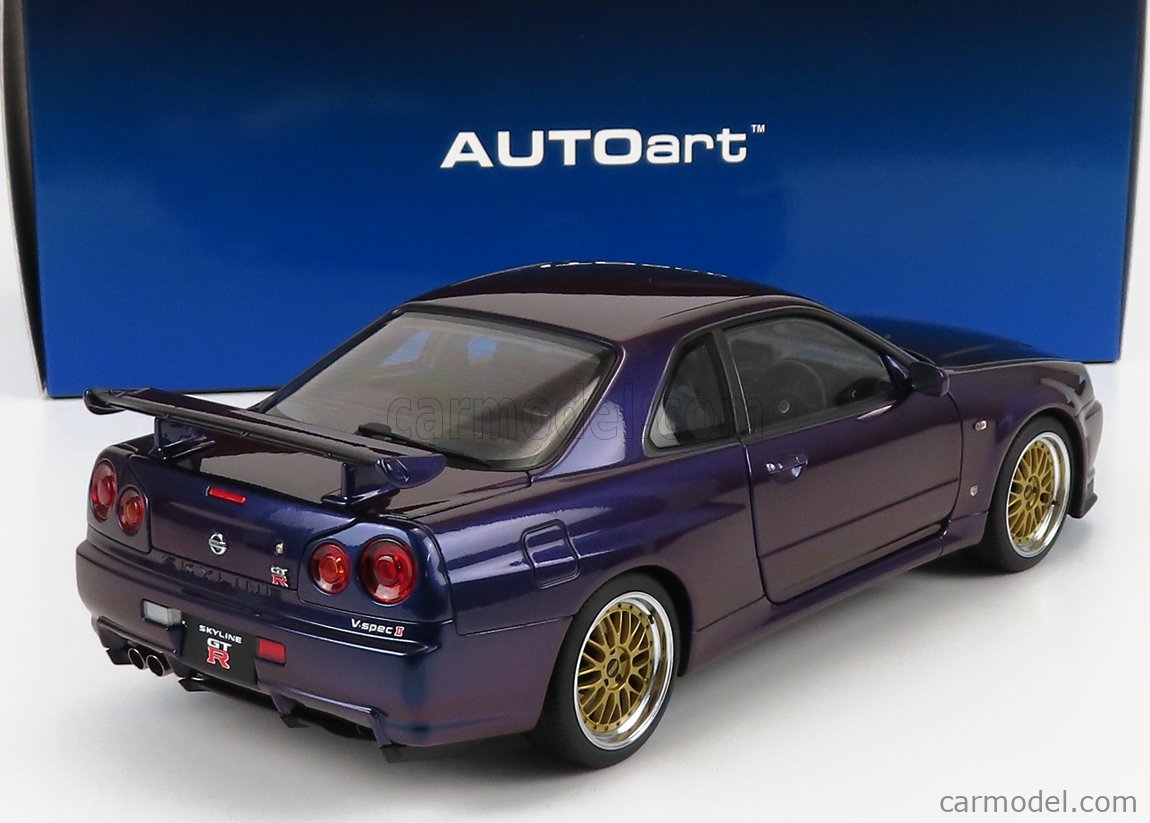 AUTOART 77403 Scale 1/18 | NISSAN SKYLINE GT-R (R34) V-SPEC AUTOART 77403 Scale 1/18 | NISSAN SKYLINE GT-R (R34) V-SPEC