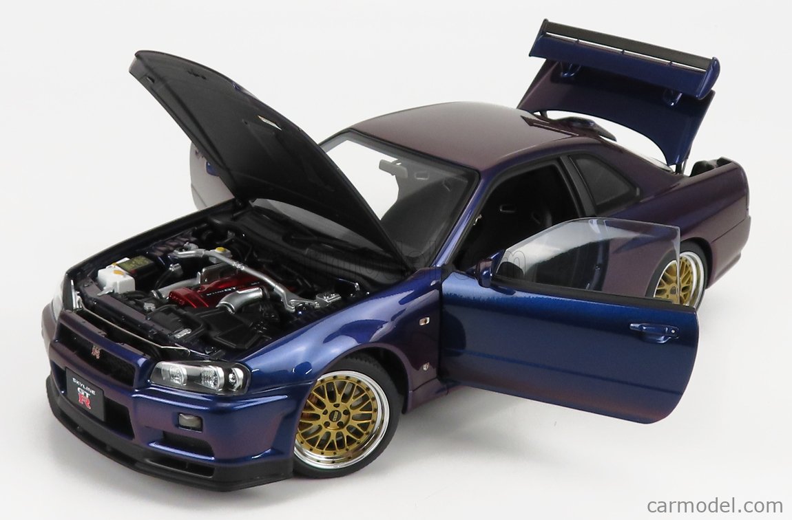 AUTOART 77403 Scale 1/18 | NISSAN SKYLINE GT-R (R34) V-SPEC II NUR WITH ...