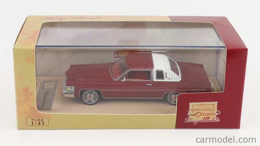 STAMP-MODELS STM78601 Scale 1/43  CADILLAC COUPE DEVILLE 1978 CARMINE RED MET