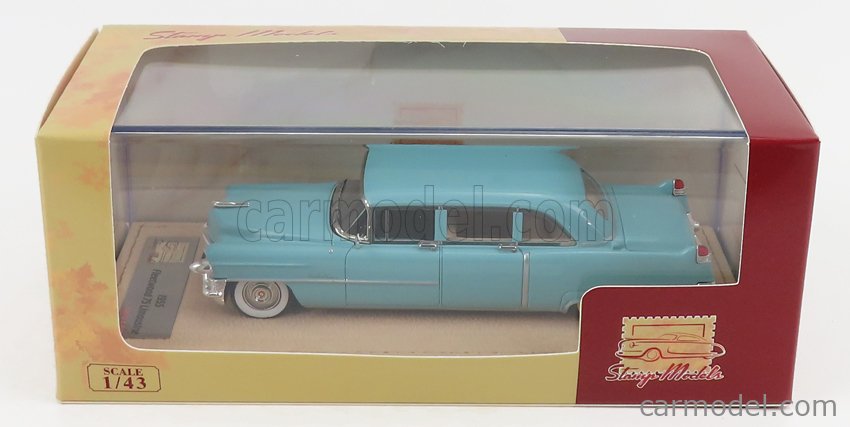 STAMP-MODELS STM55103 Масштаб 1/43  CADILLAC FLEETWOOD 75 LIMOUSINE 1955 LIGHT BLUE