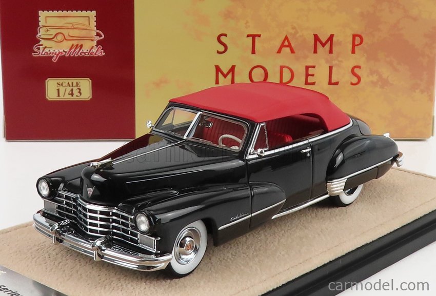 STAMP-MODELS STM47304 Scale 1/43  CADILLAC SERIES 62 CONVERTIBLE CLOSED 1947 BLACK