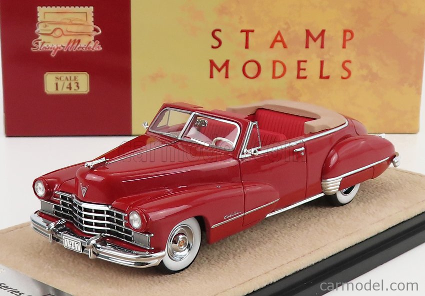 STAMP-MODELS STM47301 Scale 1/43  CADILLAC SERIES 62 CONVERTIBLE OPEN 1947 MAROON MET