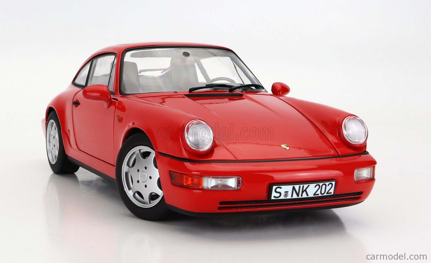 Miniature Porsche 911 Carrera 2 1990 Rouge 1:18