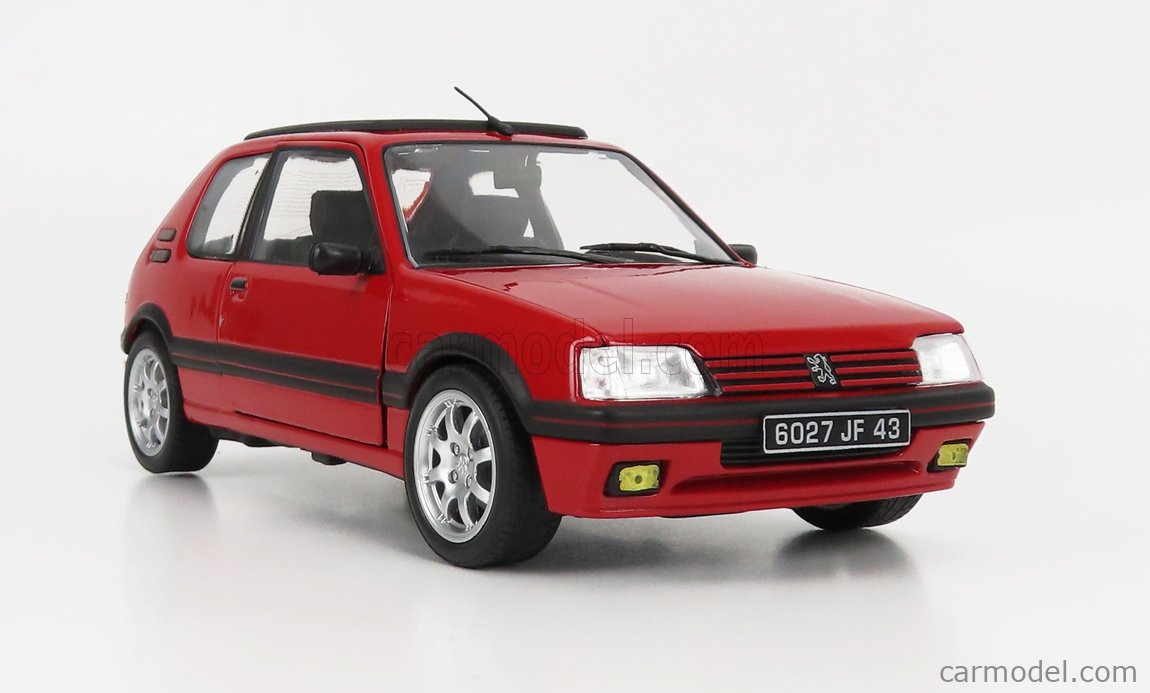 NOREV 184848 Scala 1/18  PEUGEOT 205 GTi 1.9 PTS RIMS 1991 RED