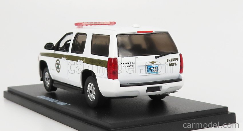 DEPARTMENT | CHEVROLET WHITE 1/43 TAHOE SHERIFF GREENLIGHT COUNTY ABSAROKA 86624 2010 Scale