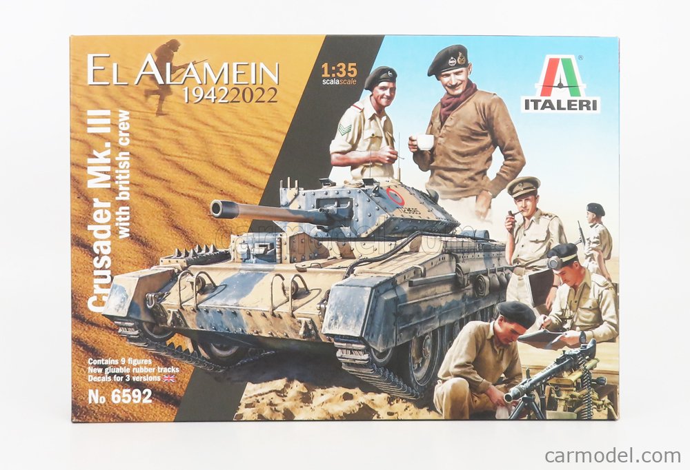 ITALERI IT6592 Scale 1/35 | CRUSADER MKIII & BRITISH TANK EL ALAMEIN ...