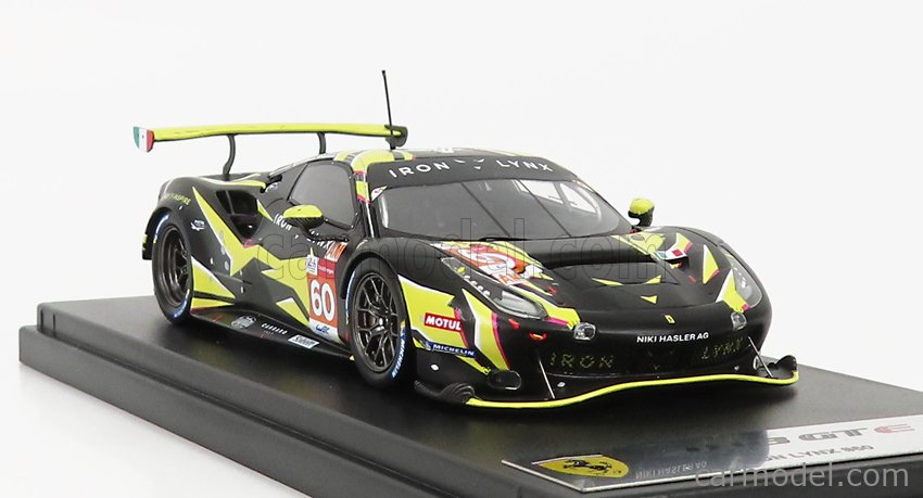 LOOKSMART LSLM147 Ferrari 488 GTE Evo Iron Lynx #60 Le Mans 2022 Schiavon Balzan Giammaria 1 43