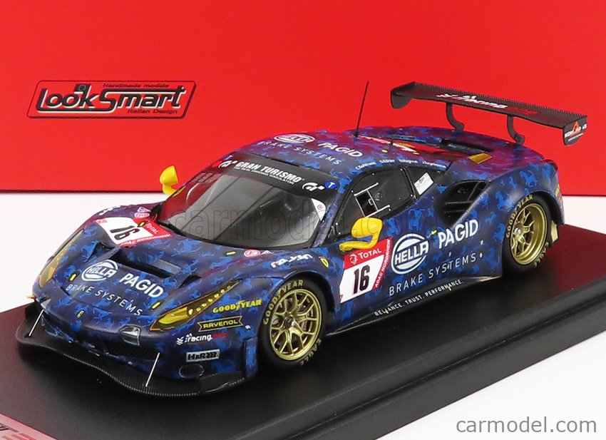 LOOKSMART LSRC081 Scale 1/43 | FERRARI 488 GT3 HELLA PAGID RACING