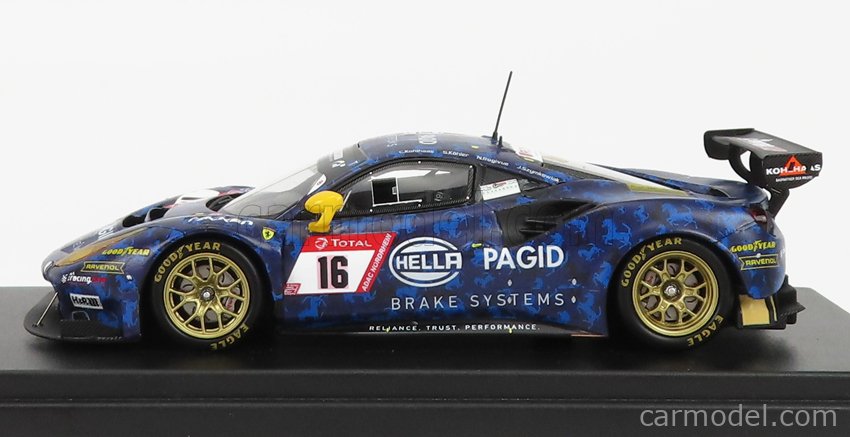 FERRARI - 488 GT3 HELLA PAGID RACING ONE TEAM N 16 24h NURBURGRING 2020  CHRISTIN KOHLHAAS - STEPHAN KöHLER - NIKOLAJ ROVIGUE - JULES SZYMKOWIAK