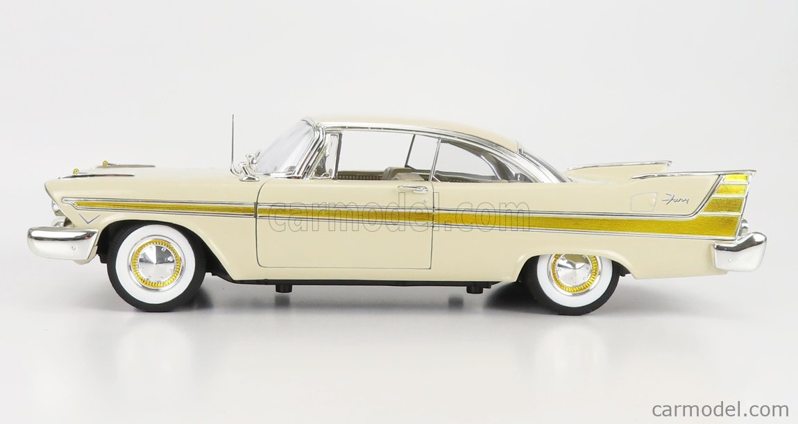 ANSON 1/18 SCALE Model Car 30398 - 1957 Plymouth Fury - Red/White EUR 174,99 - FR
