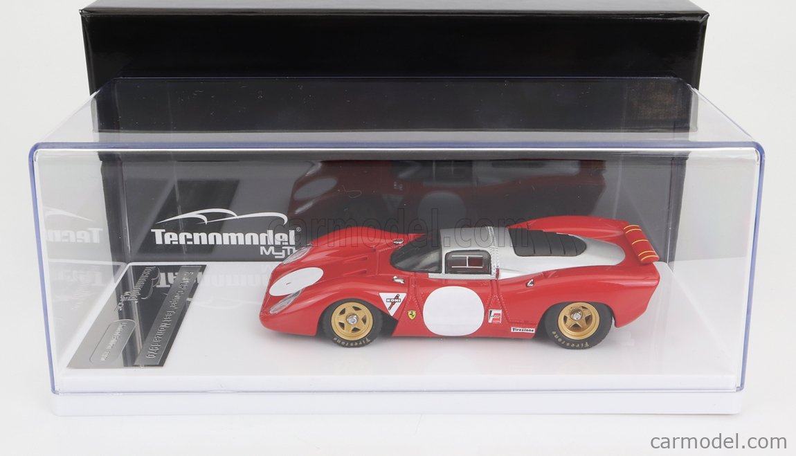 TECNOMODEL TM43-05A Scale 1/43 | FERRARI 312P COUPE N 0 TEST MONZA 1970 RED