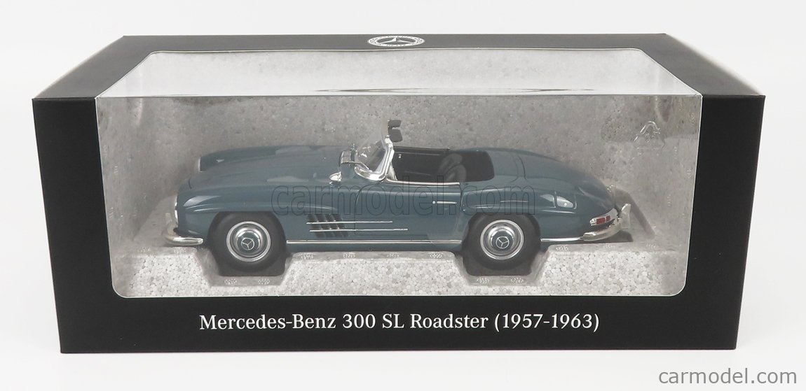 NOREV B66040668 Scale 1/18  MERCEDES BENZ SL-CLASS 300SL ROADSTER SPIDER (W198 II) 1957 BLUE GREY