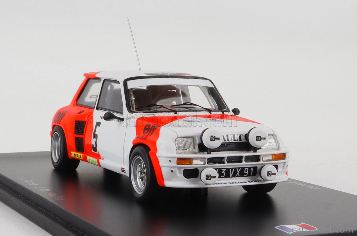 SPARK-MODEL SF197 Scale 1/43 | RENAULT R5 TURBO N 5 RALLY DU VAR 1982 ...