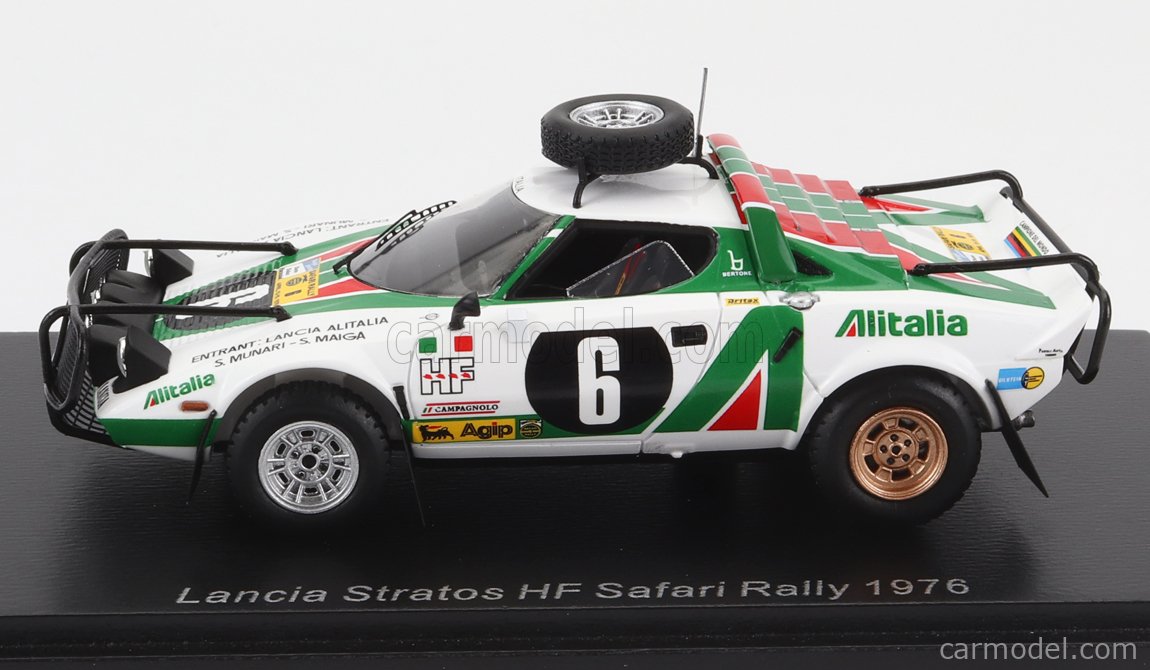 Miniature Spark 1/43 - Lancia Stratos HF N°6 Rallye Safari 1976 - Munari - Neuve En Boîte