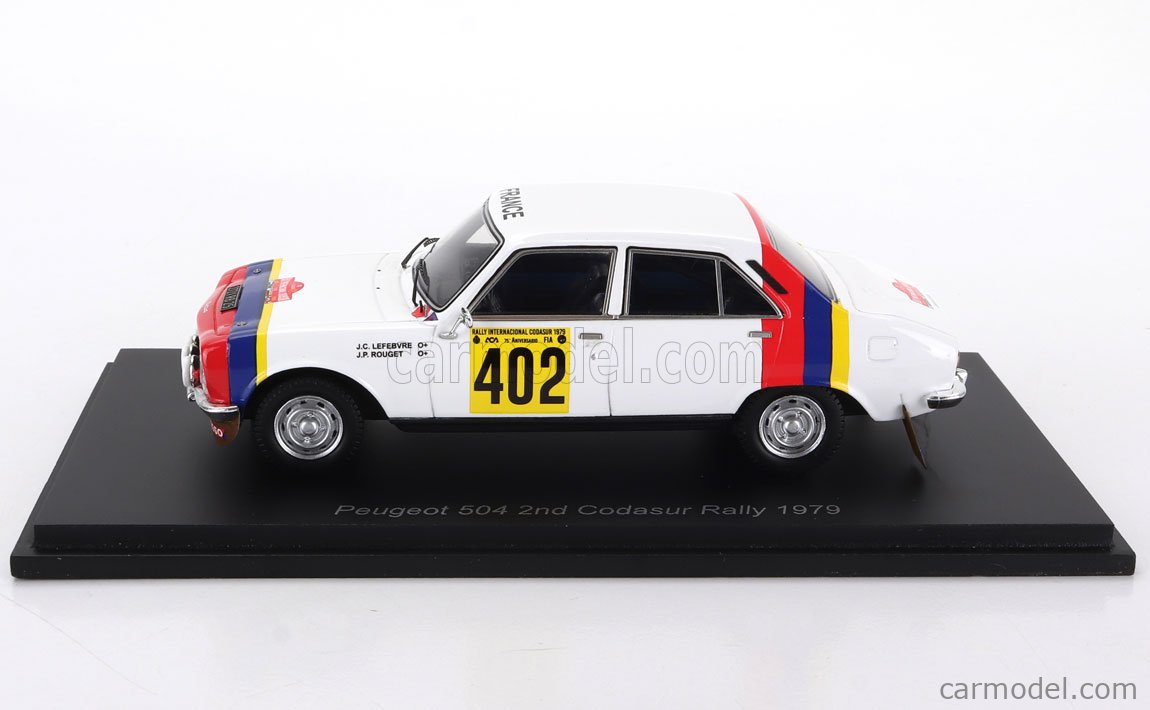 Peugeot 504 n° 402 2ème Rallye Codasur 1979 1/43 Spark S7841