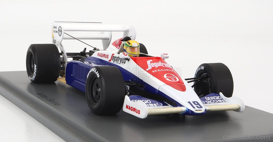 Spark 1:43 Ayrton Senna Toleman TG184 #19 3e Britanique GP 1984 S2781 modèle voiture S2781