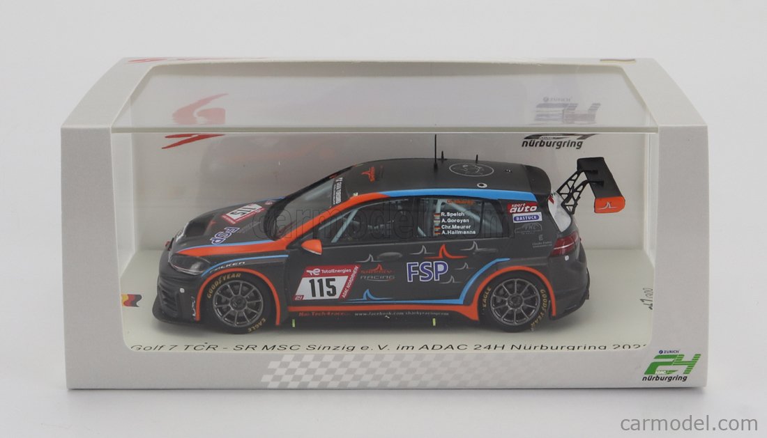 SPARK-MODEL SG867 Scale 1/43 | VOLKSWAGEN GOLF VII TCR TEAM MSC SINZIG ...