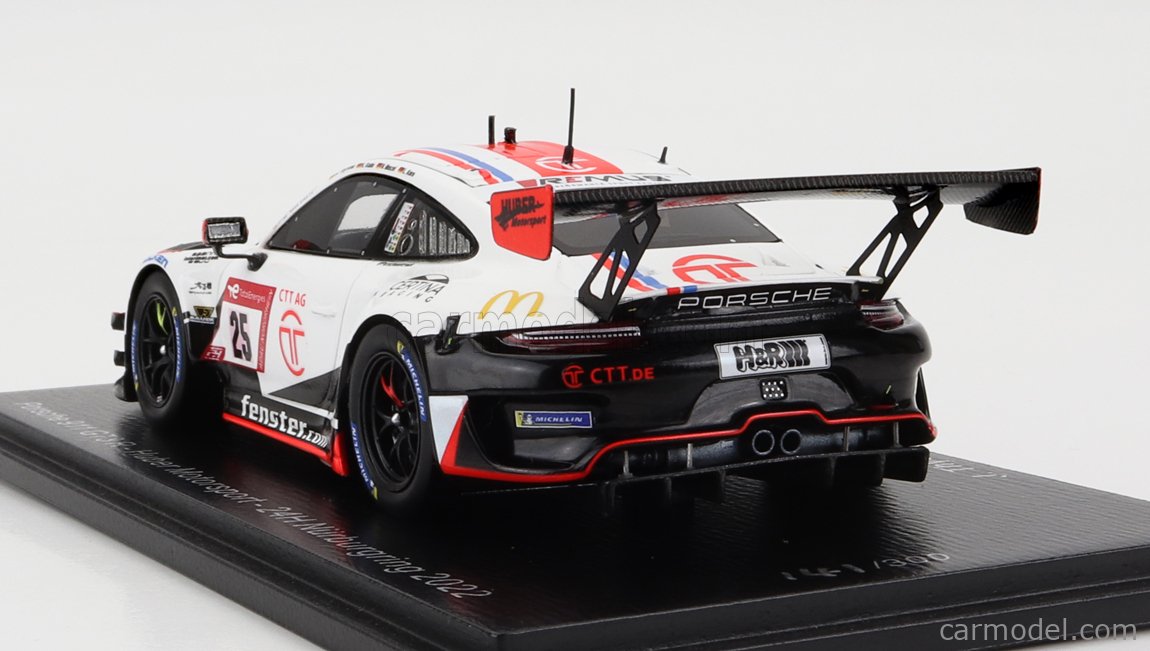 Diecast model cars Porsche 991 GT3 R 1/43 Spark 911 No.18 KCMG 24h Nürburgring 2022