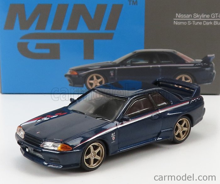 TRUESCALE MGT00326-R Masstab: 1/64  NISSAN SKYLINE GT-R (R32) NISMO S-TUNE RHD 1992 BLUE