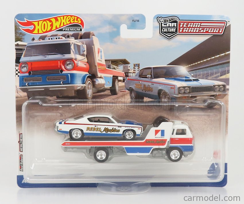 Hot Wheels 1:64 Team Transport 2025 J Case 3-Car Set - Car Culture Series FLF56-957J