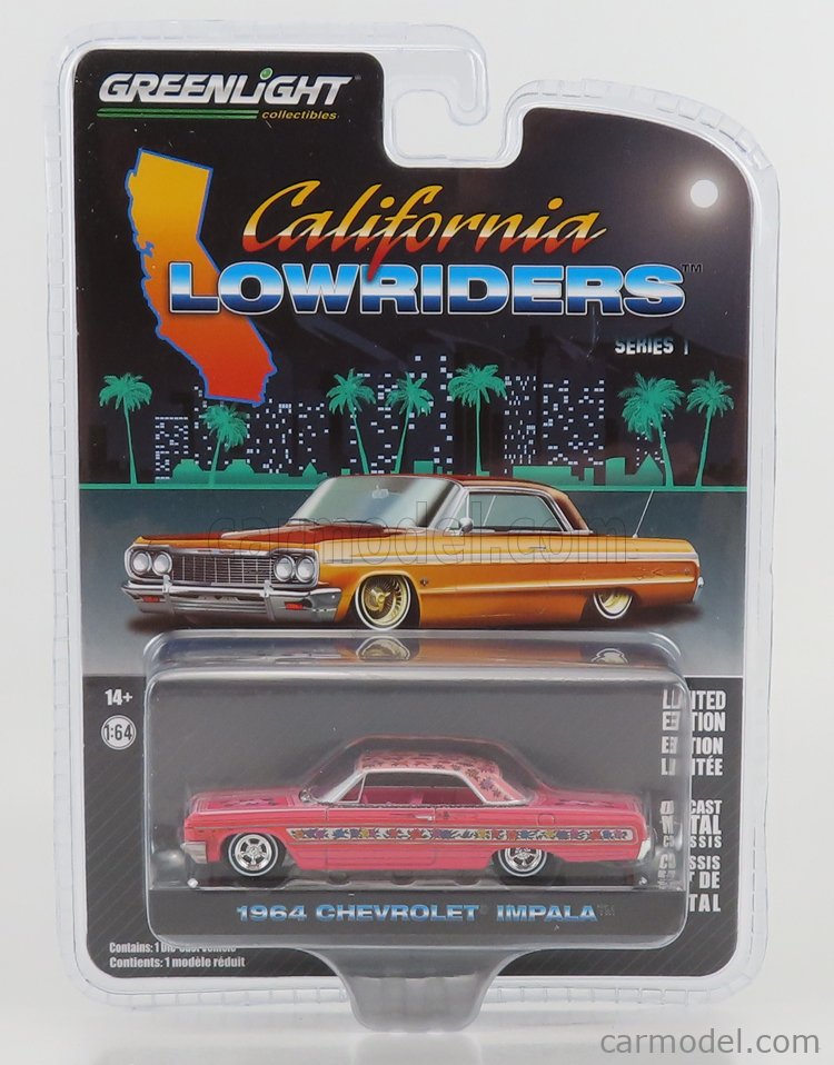 Voiture Miniature Greenlight 1:64 - Chevrolet Impala 9C1 Police 1980 - Vintage Ad Cars - Neuf