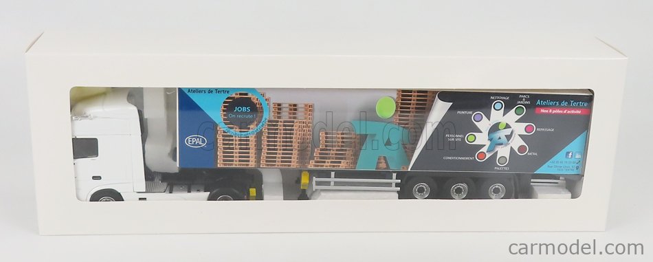 ELIGOR 117439 Scala 1/43  DAF XF480 SPACECAB MY 2017 TRUCK ATELIERS DE TERTRE TRANSPORTS 2017 WHITE