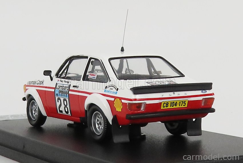 Modèle Réduit Ford Escort Mk Ii Rs, Rhd, No.28, Thomas Cook, Rallye Wm Rac Rallye Svan Der Merwefboshoff 1980