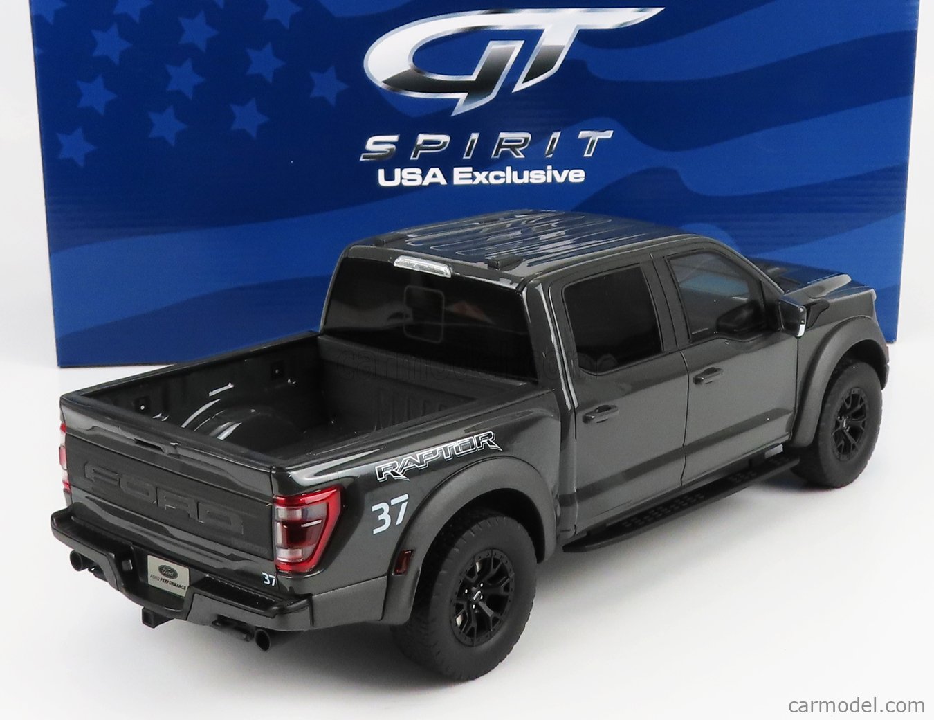 Miniature Vanguards Ford Ranger Raptor Pick-Up 2022 – 1/43, Blanc Et Noir, VA15203