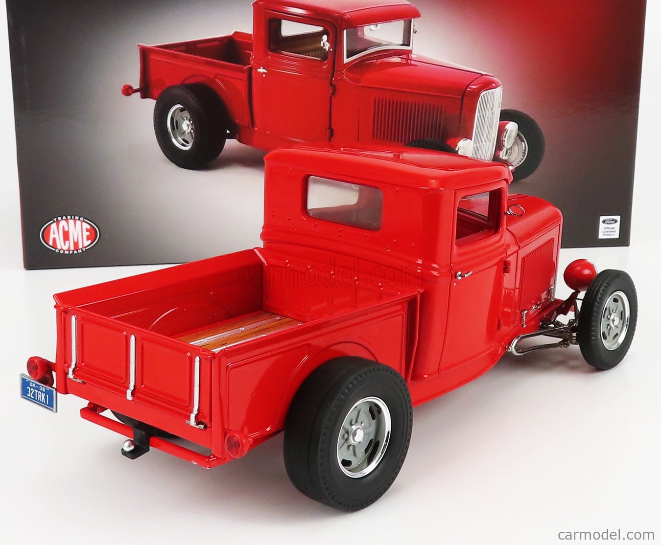 Acme Models A1804100 Scale 118 Ford Usa Pick Up Hot Rod Truck 1932 Red 5627