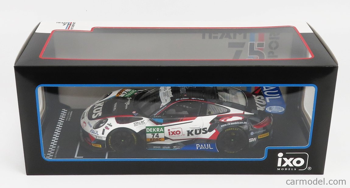 IXO-MODELS LEGT18054B Escala 1/18 | PORSCHE 911 991 GT3 R TEAM KUS 75 ...