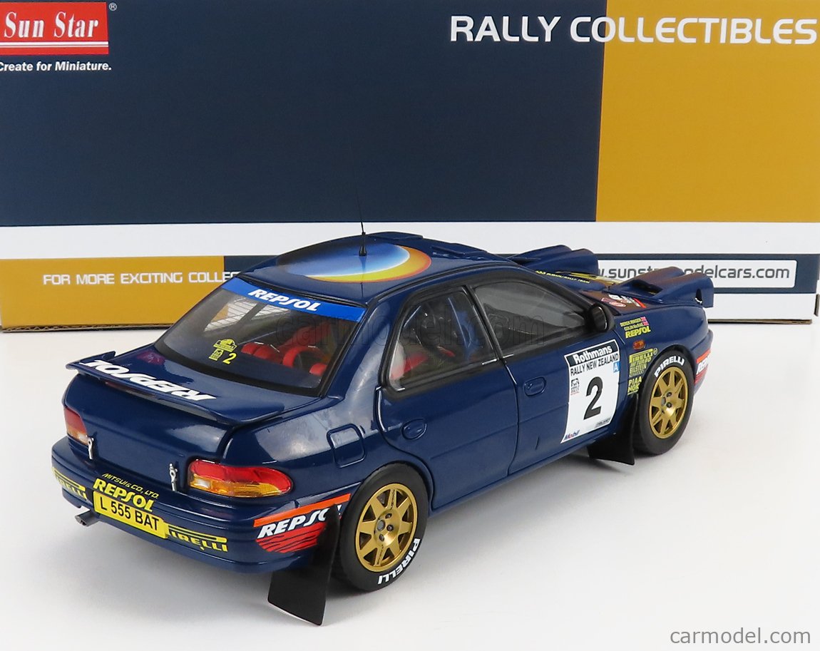 SUN-STAR 05521 Scale 1/18 | SUBARU IMPREZA 555 (night